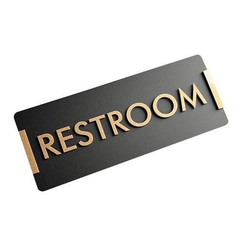Cartello per bagno acrilico - cartello,