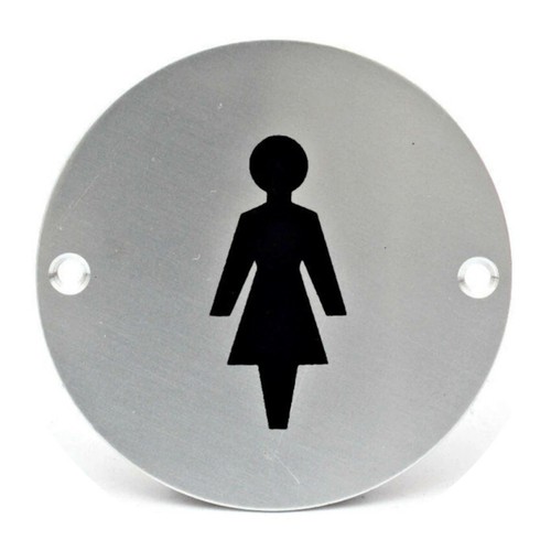 Insegna porta donna - insegna, wc