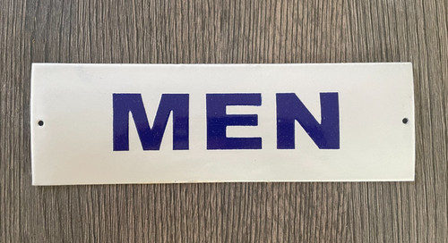 Insegna porta bagno uomini - insegna,