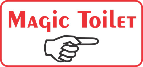 Insegna magica - insegna, wc
