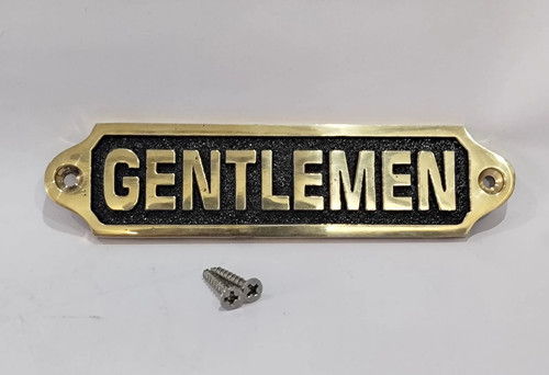 Targa insegna porta gentlemen - targa,