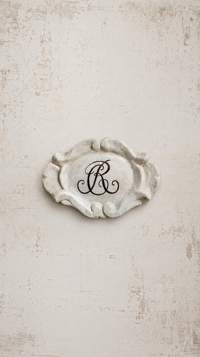 Insegna gesso con - insegna, in