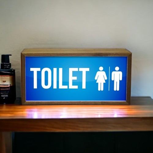 Insegna luminosa toilette uomo