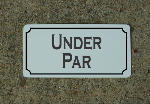 Insegna metallo under - in, par