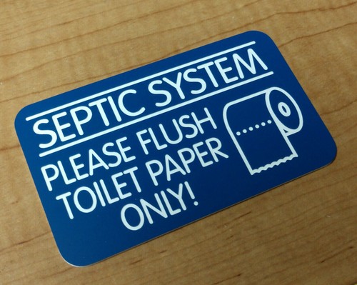 Septic system insegna - -, insegna/targa