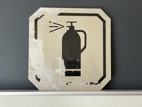 Insegna estintore hotel bagno - estintore,